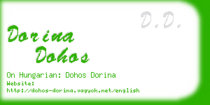 dorina dohos business card